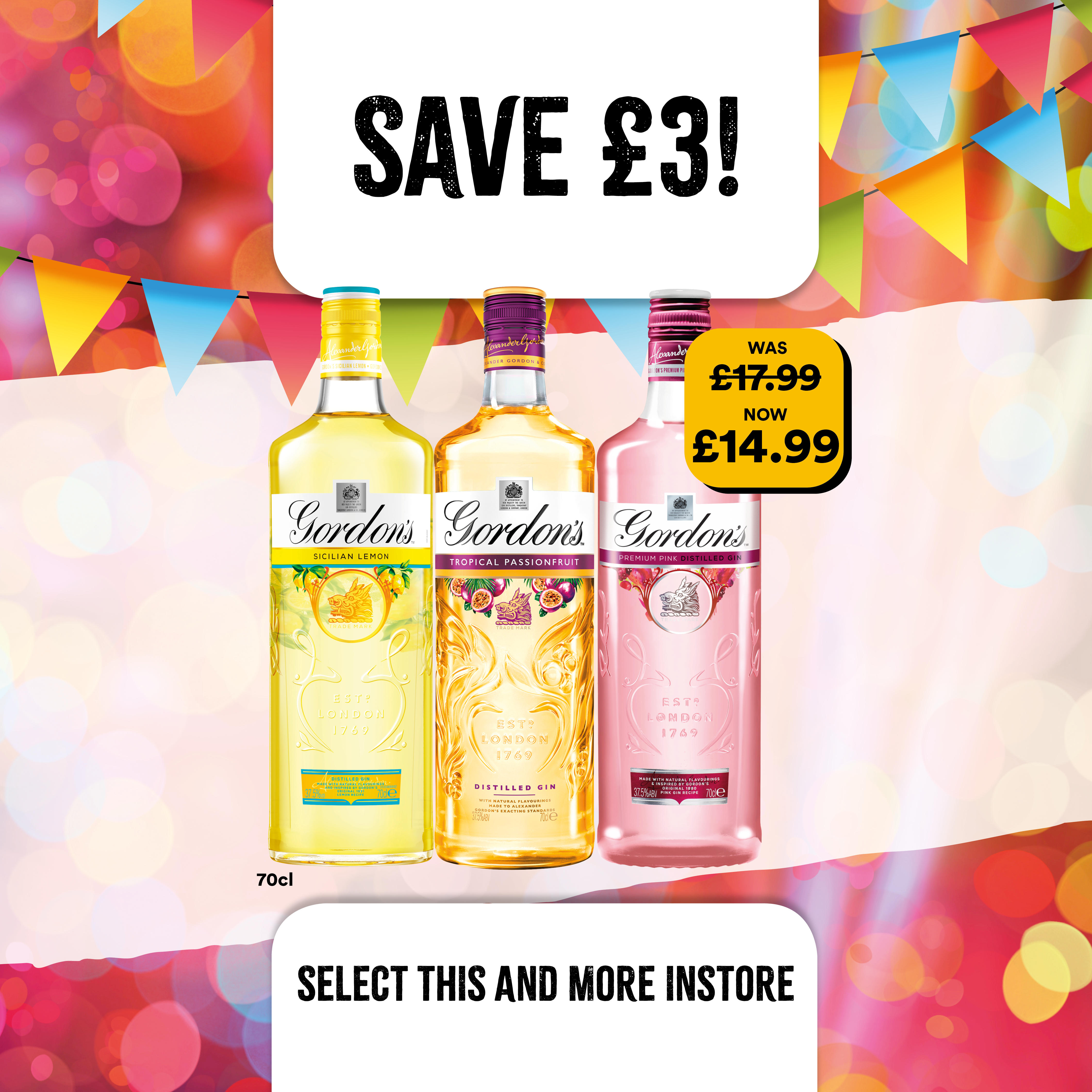 gordons flavours at select convenience Bargain Booze Select Convenience Brentwood 01277 374893