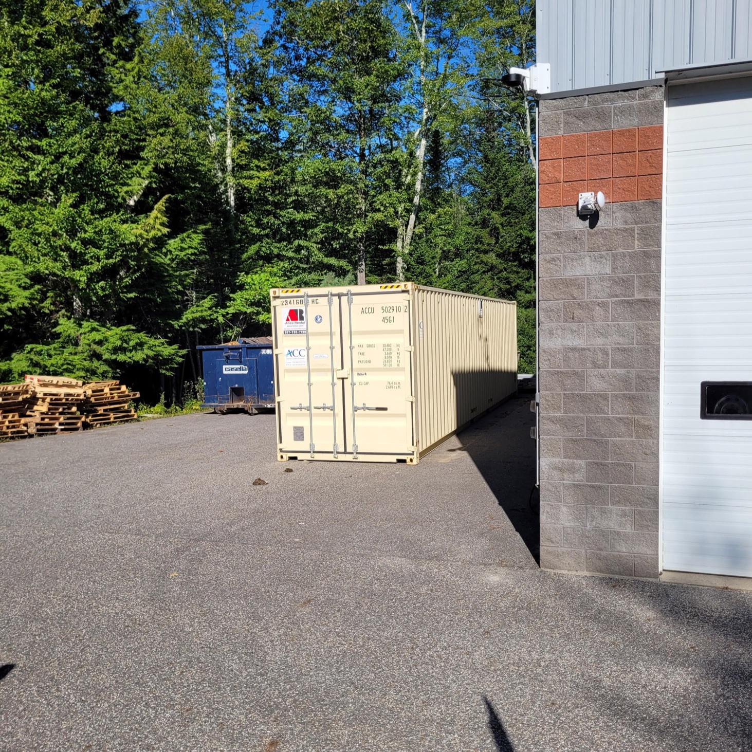 Abco Rental & Storage, Inc recently shuttled a 40’ storage container from Mexico, ME to Lisbon, ME f 
