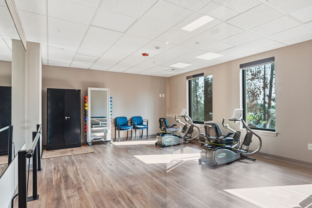 Workout area at new assisted living facility in Spokane Valley, WA 