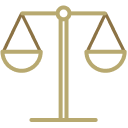 Scales of justice icon.