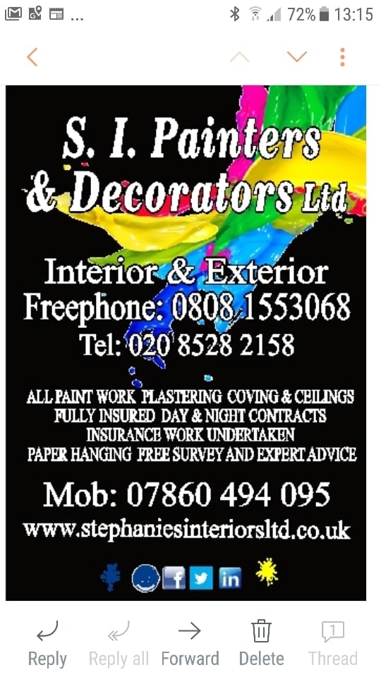 S.I Painting & Decorating Ltd London 08081 553068