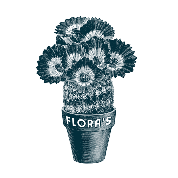 Flora's Market Run Logo