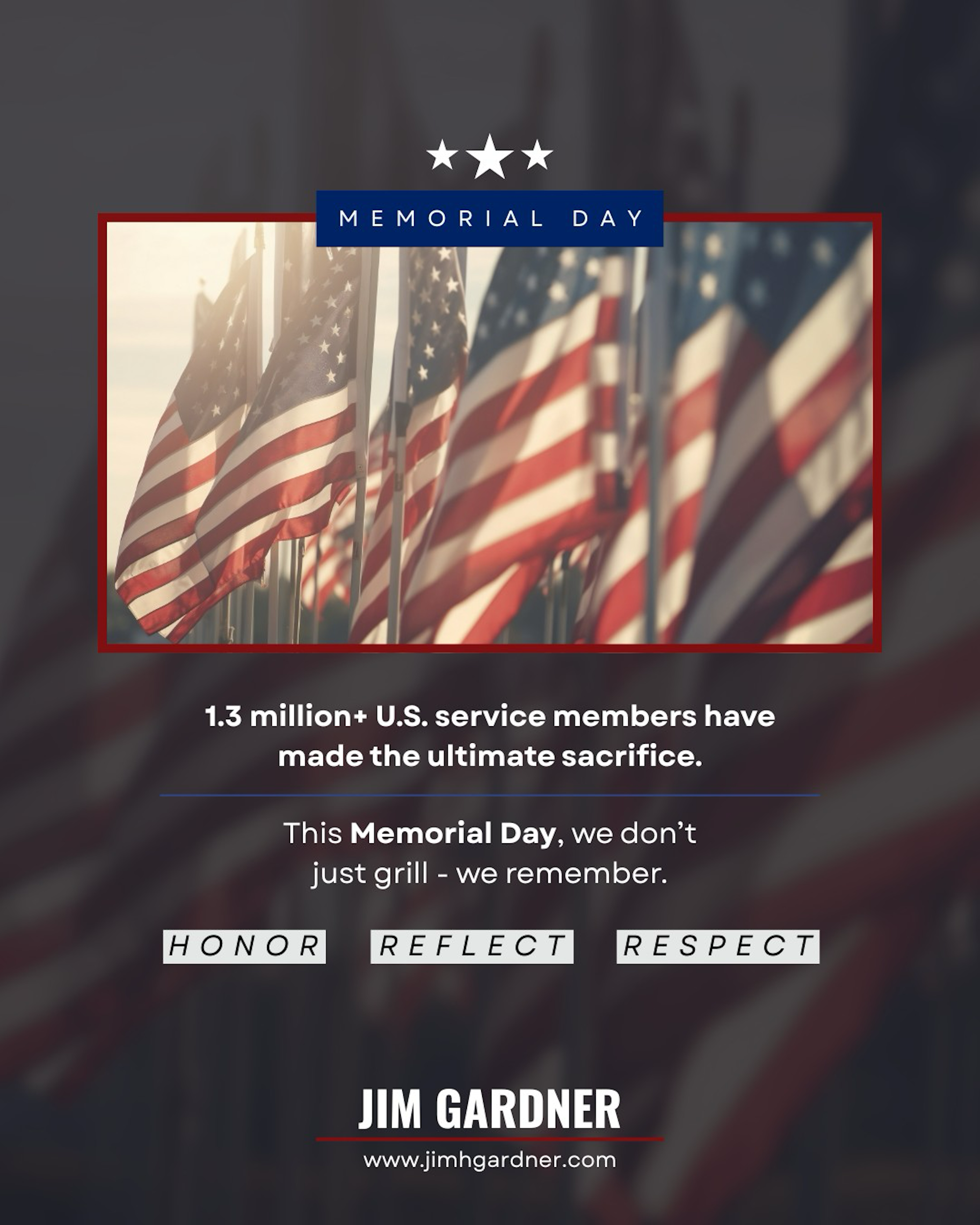 Today, we pause. To those who served and sacrificed, your legacy lives on. Grateful doesn’t begin to cover it.