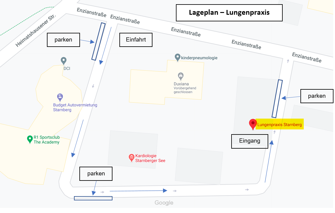 Lungenpraxis Starnberg, Enzianstraße 4B in Starnberg