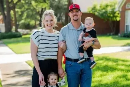 Local Tier One Electric team member pictured with his family, representing the company&rsquo;s community-focused approach to electrical service.