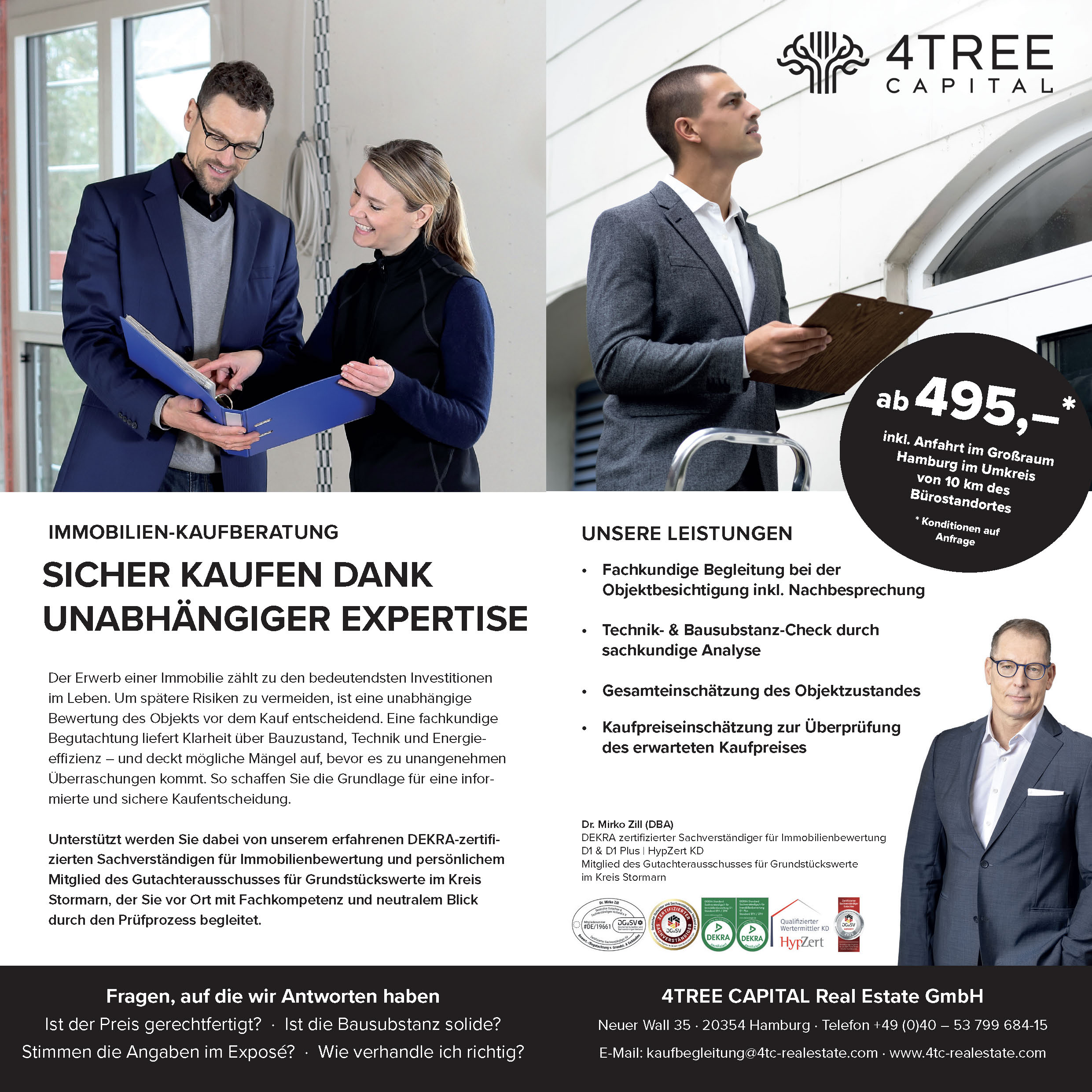 4TREE CAPITAL Real Estate GmbH, Neuer Wall 35 in Hamburg