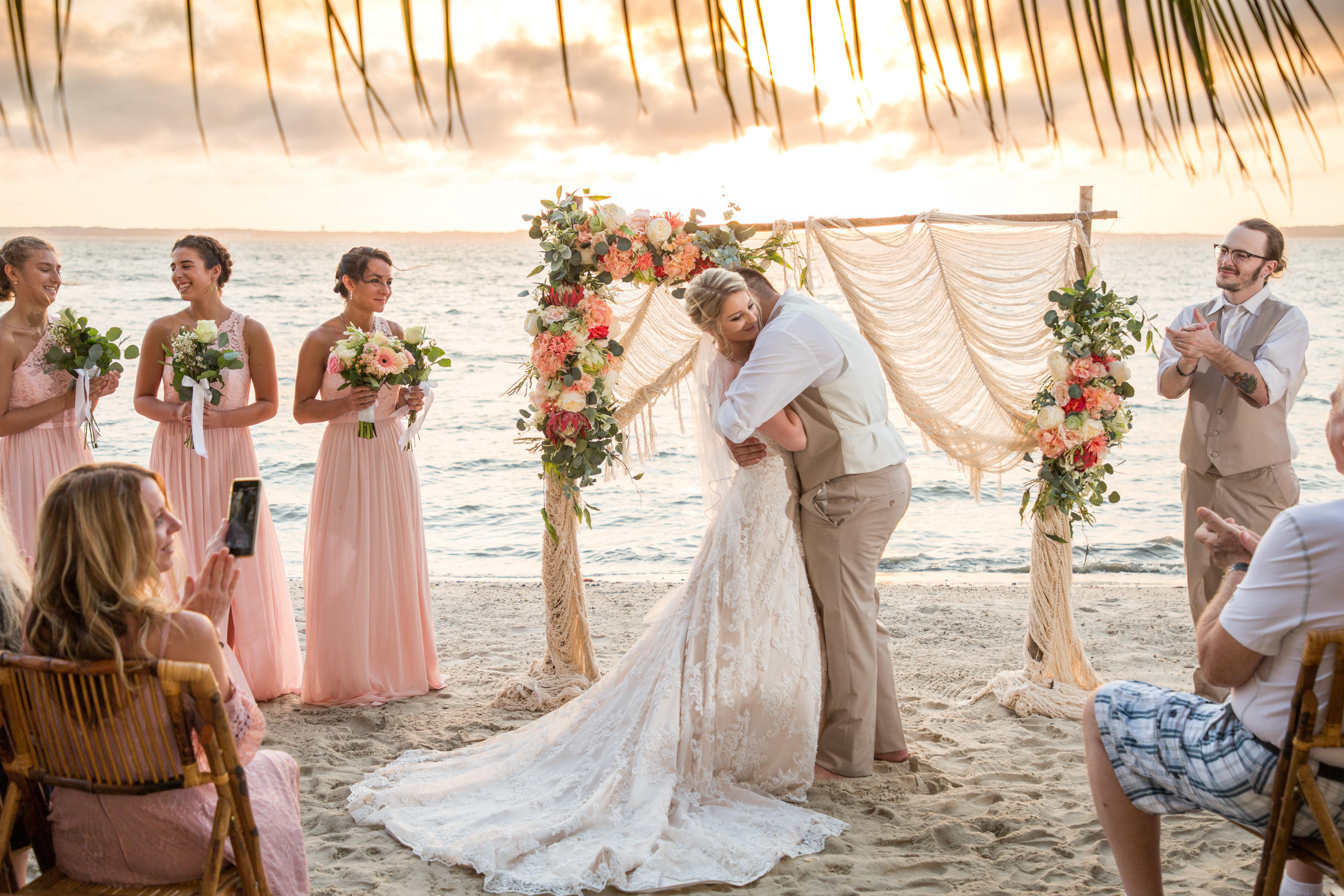 Barefoot Beach Bride Photo