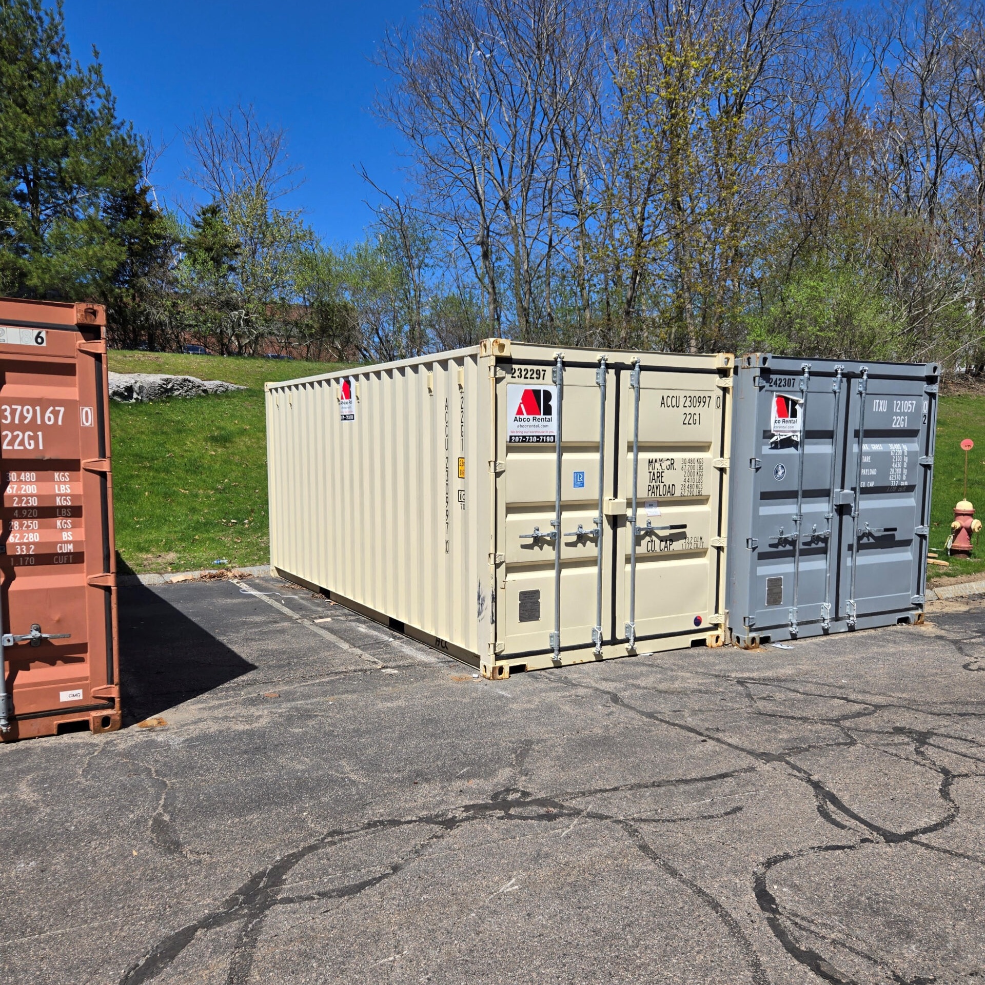 Abco Rental & Storage, Inc recently completed a large storage container rental project in Norwood su 