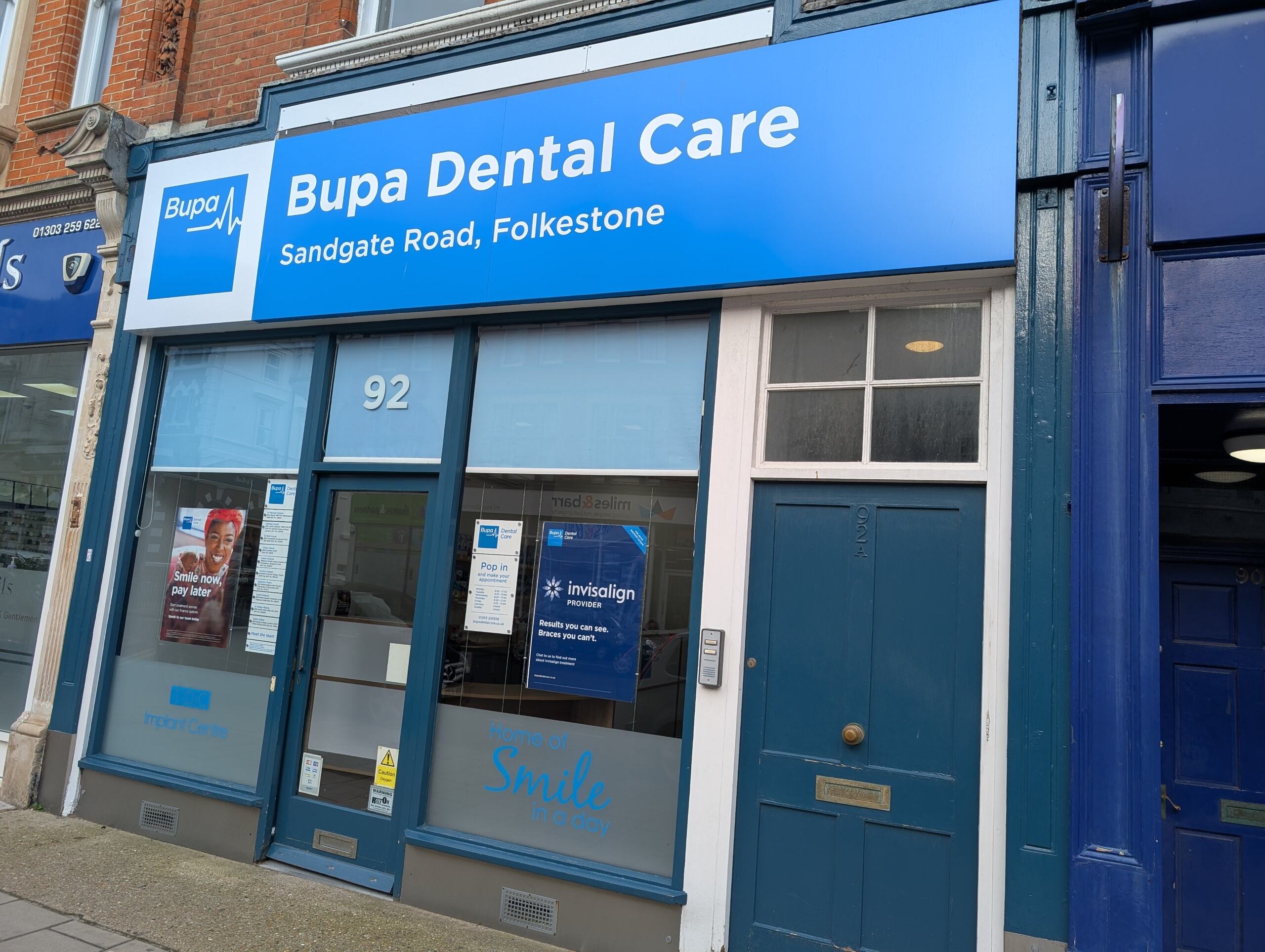 Bupa Dental Care Folkestone frontage