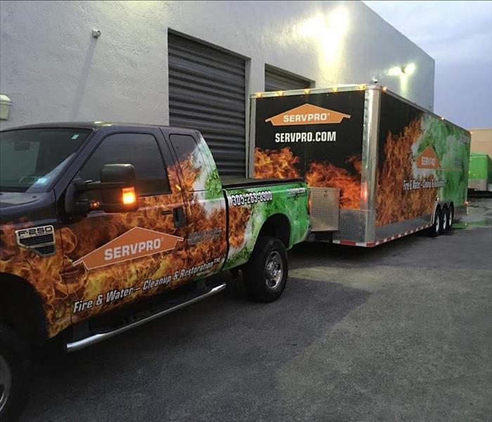 The "Help Houston" call reached our SERVPRO National Recovery Response Teams, and we were on the move. When 9.92 inches of rain fell, the second most ever recorded at George Bush Intercontinental Airport, it caused dangerous floodwaters. SERVPRO of Cutler Bay responded by sending Houston a fully loaded emergency response trailer with highly qualified personnel.