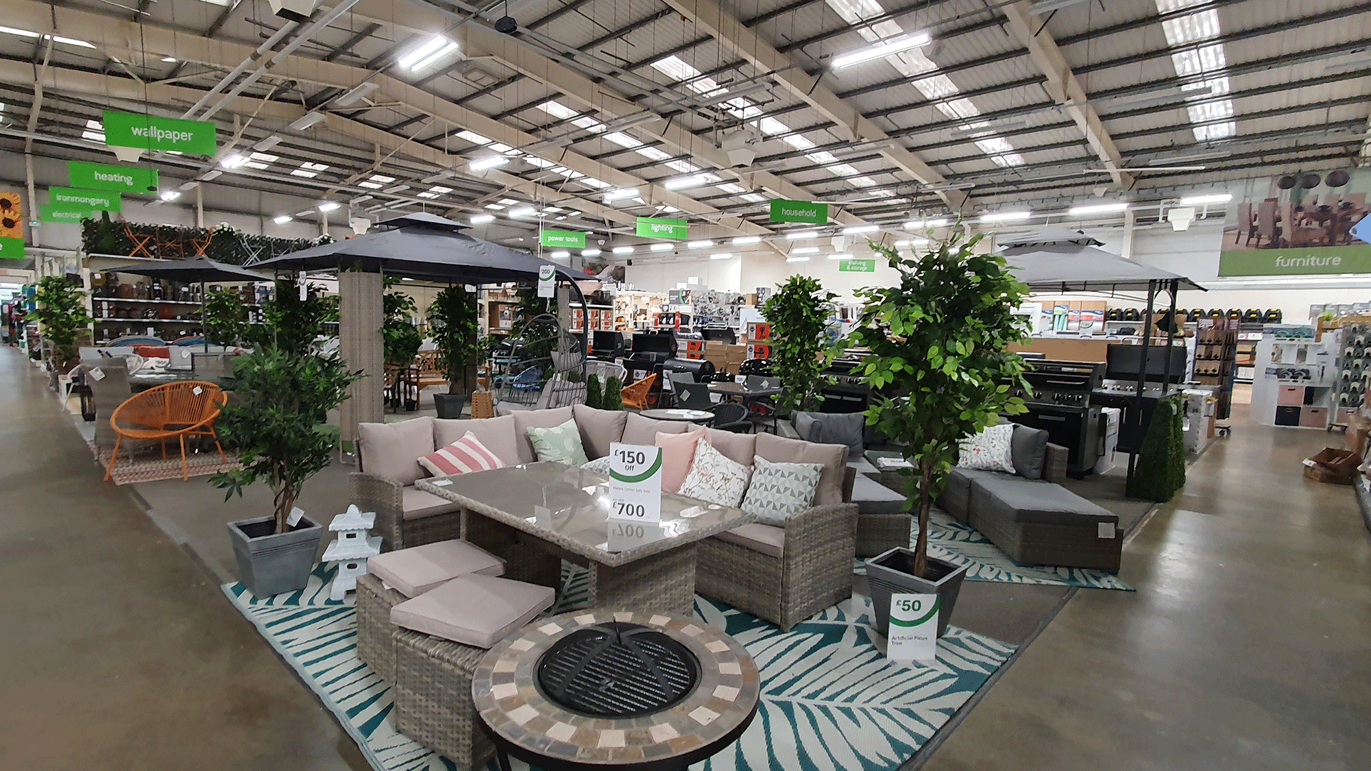 See this year garden furniture displayed in our store Homebase - Northampton Northampton 03456 407102