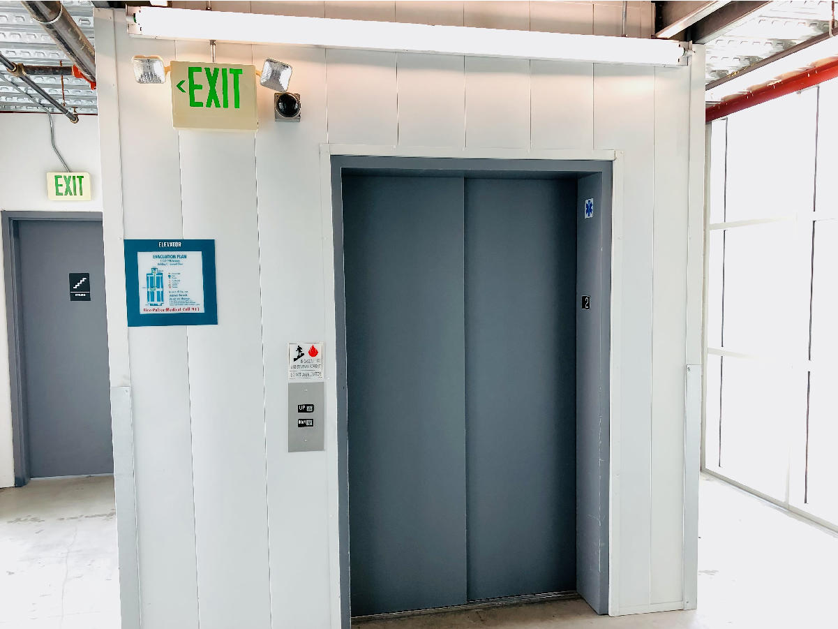 Bay Area Self Storage San Mateo Elevator