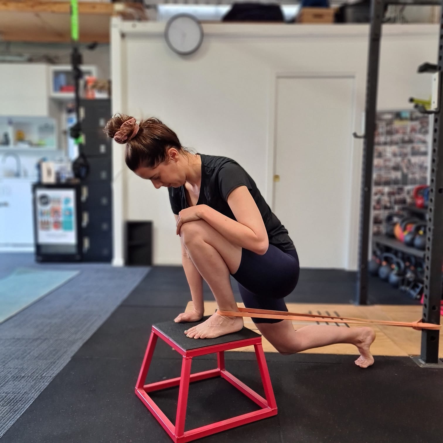 Personal training sessions with some stretch to get the ankles moving better, Hopscotch Fitness Burwood (03) 9808 6942