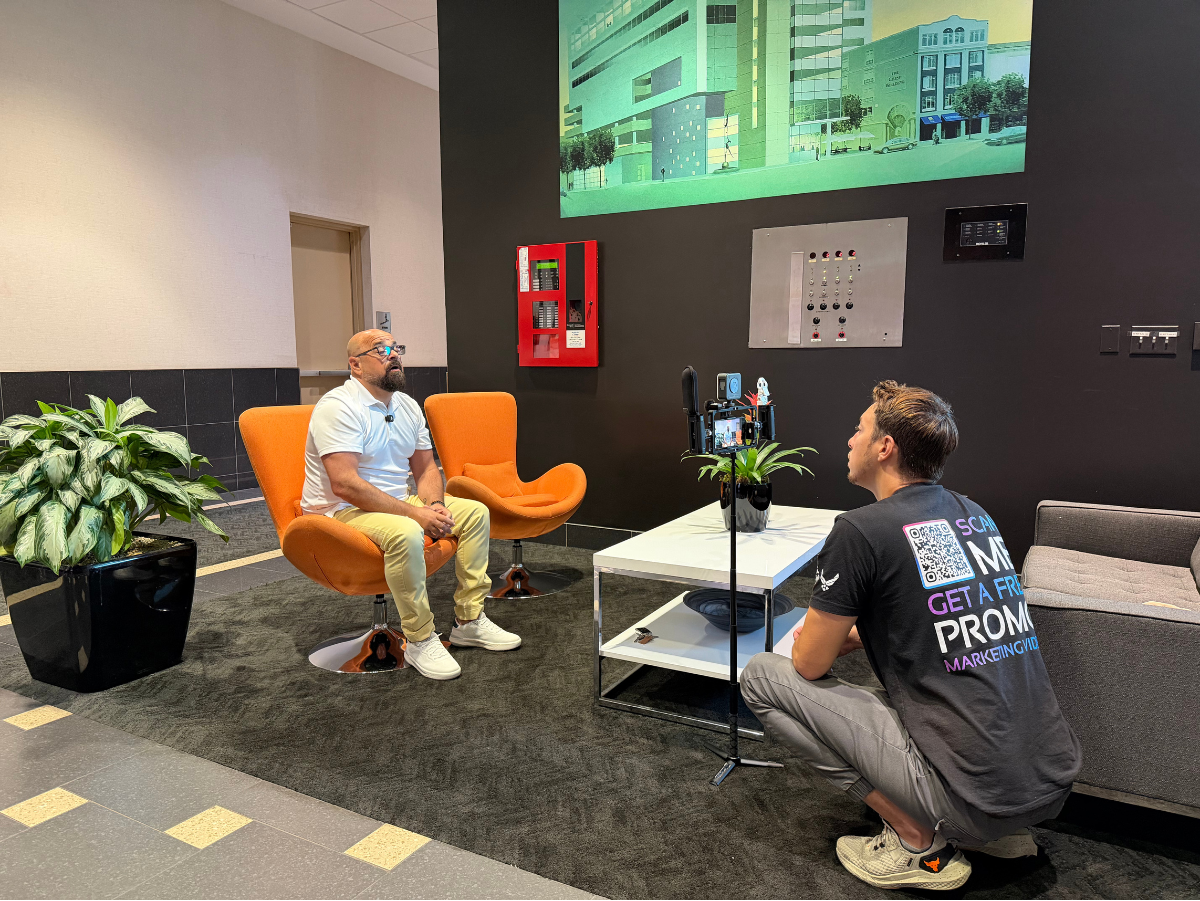 Don't know what to say on camera? We ask the questions and guide the whole conversation. You just answer like you would to a customer.