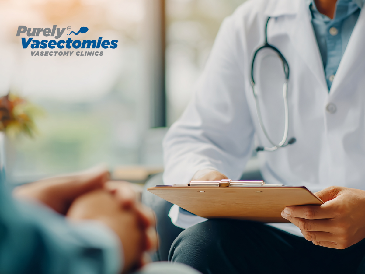 Scottsdale vasectomy specialist explaining the procedure in a private setting