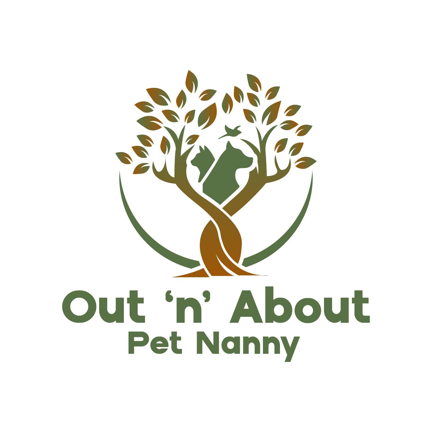LOGO Out 'N' About Pet Nanny Chesterfield 07508 073599