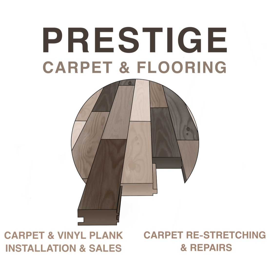 Prestige Carpet &amp; Flooring Logo