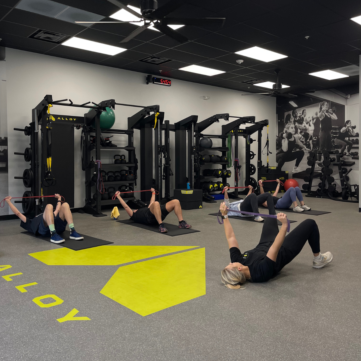 Small Group Training & Fitness Classes
Experience the energy of group fitness classes with the personalized coaching of personal training. At Alloy Personal Training Ashburn, our coach-led small-group workouts are designed for adults who want expert guidance, accountability, and real results in a supportive environment.
Unlike traditional bootcamp classes or large fitness classes, every workout is customized to your fitness level, mobility, and goals. Our group workout classes combine strength training, functional movement, and conditioning to help you build muscle, improve endurance, and move with confidence. Whether you're comparing workout classes, exercise group classes, or a fitness boot camp, Alloy provides individualized coaching without the intimidation of a crowded gym.
Ready to experience the difference? Schedule your Starting Point Session today and discover how personalized small-group training can help you achieve lasting results.