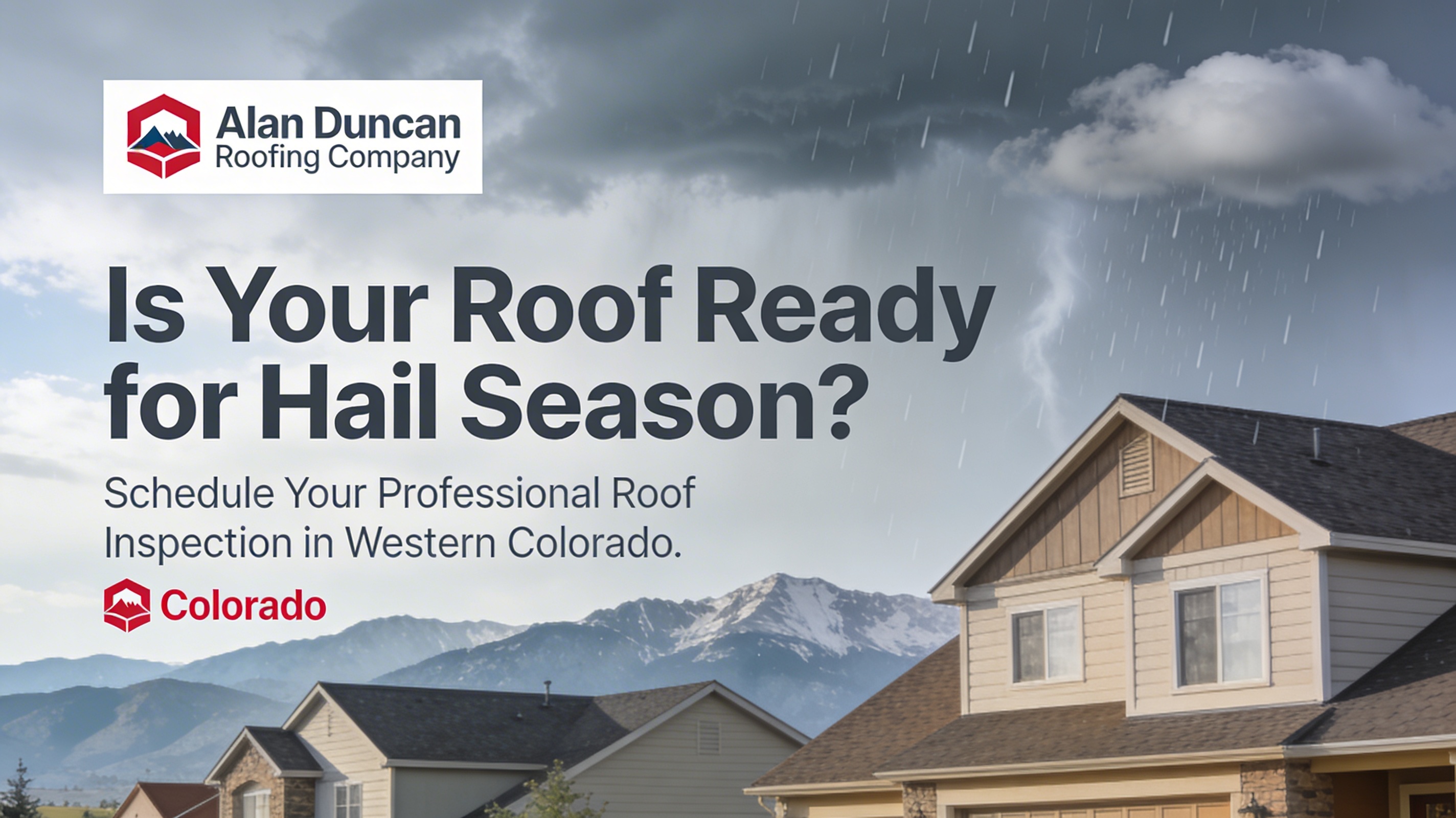 Is your roof ready for Colorado&rsquo;s hail season? ⛈️????️

In Western Colorado, hail season typically runs from spring through late summer, and even &ldquo;minor&rdquo; storms can bruise shingles, damage flat roofs, and shorten your roof&rsquo;s lifespan without any obvious damage from the ground. Since 1981, Alan Duncan Roofing Company in Silt, CO has helped homeowners and businesses from Parachute to Aspen protect their properties with expert roof inspections, repairs, and replacements on all types of roofs, including asphalt shingles, metal, wood shakes, and flat EPDM/TPO systems.