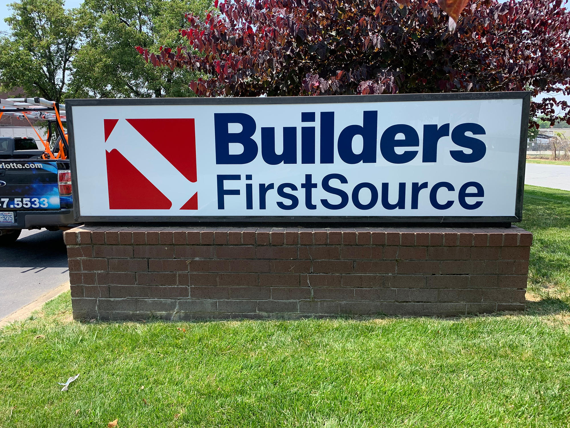 Builders FirstSource Tarheel Road Charlotte, NC Yard Sign