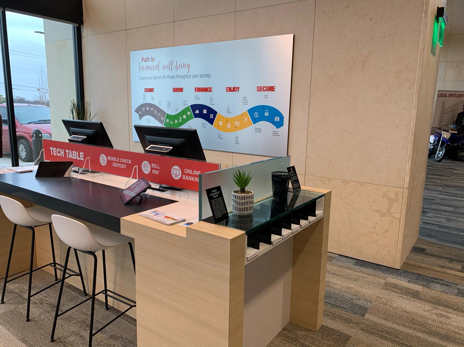 First United Bank - Shawnee Harrison - interior online banking area