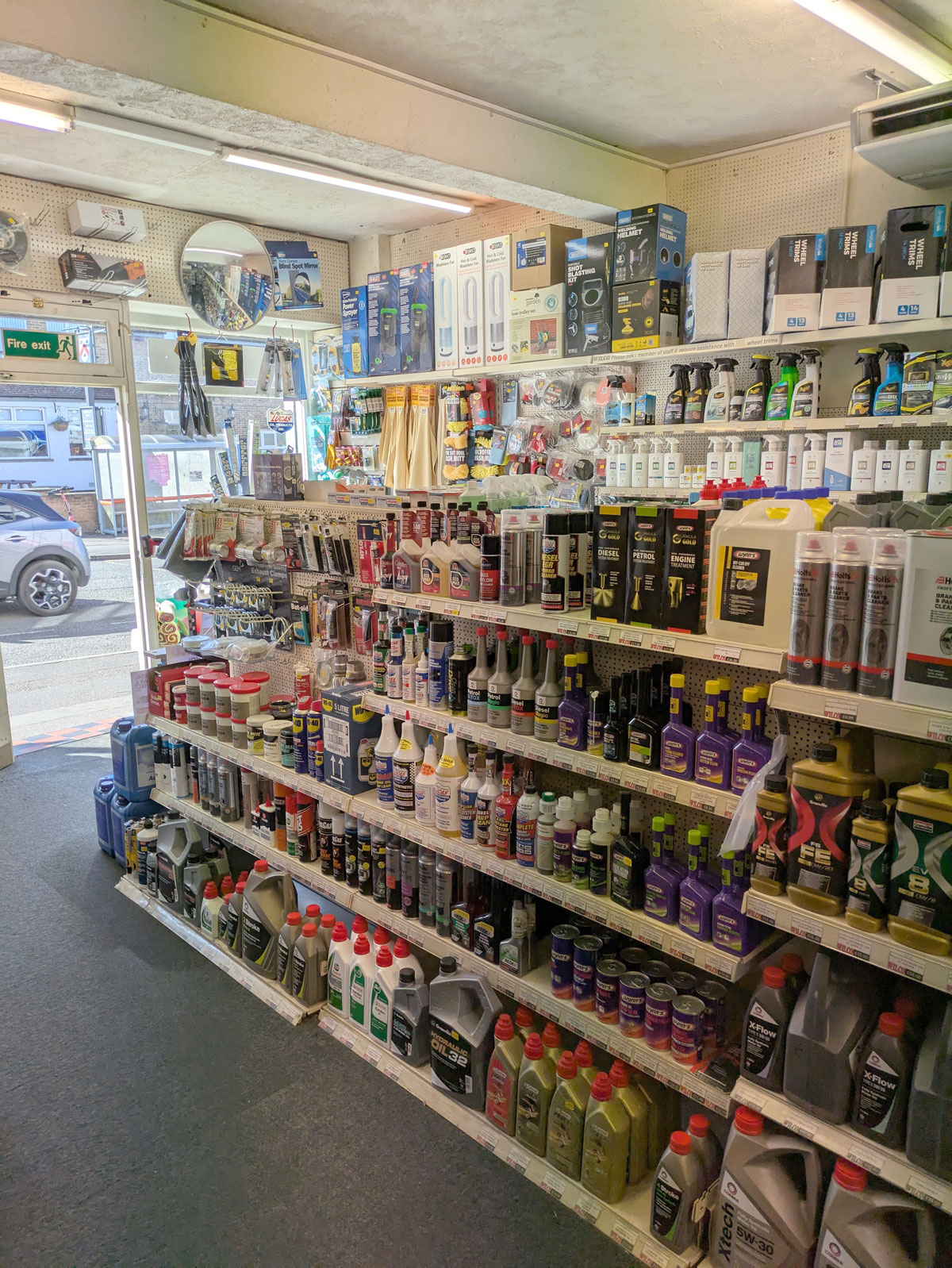 A photograph of inside Wilco Motor Spares, The Jamb, Corby