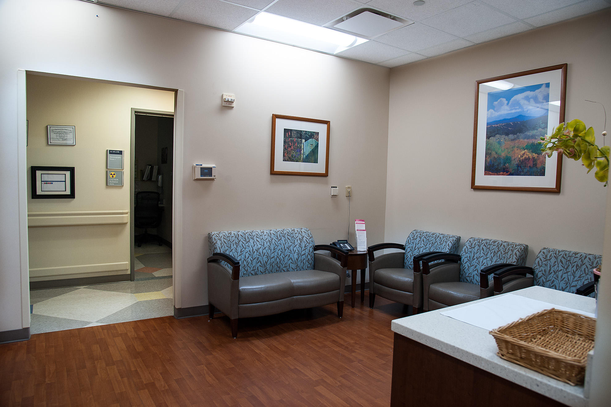 Memorial Hermann Imaging & Breast Care Center at Greater Heights Hospital reception area.