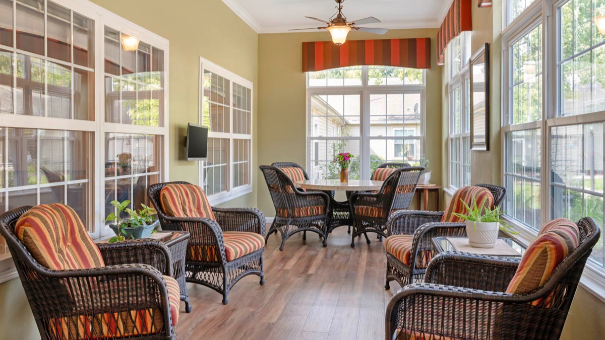 Brookdale Valparaiso Assisted Living Sunroom