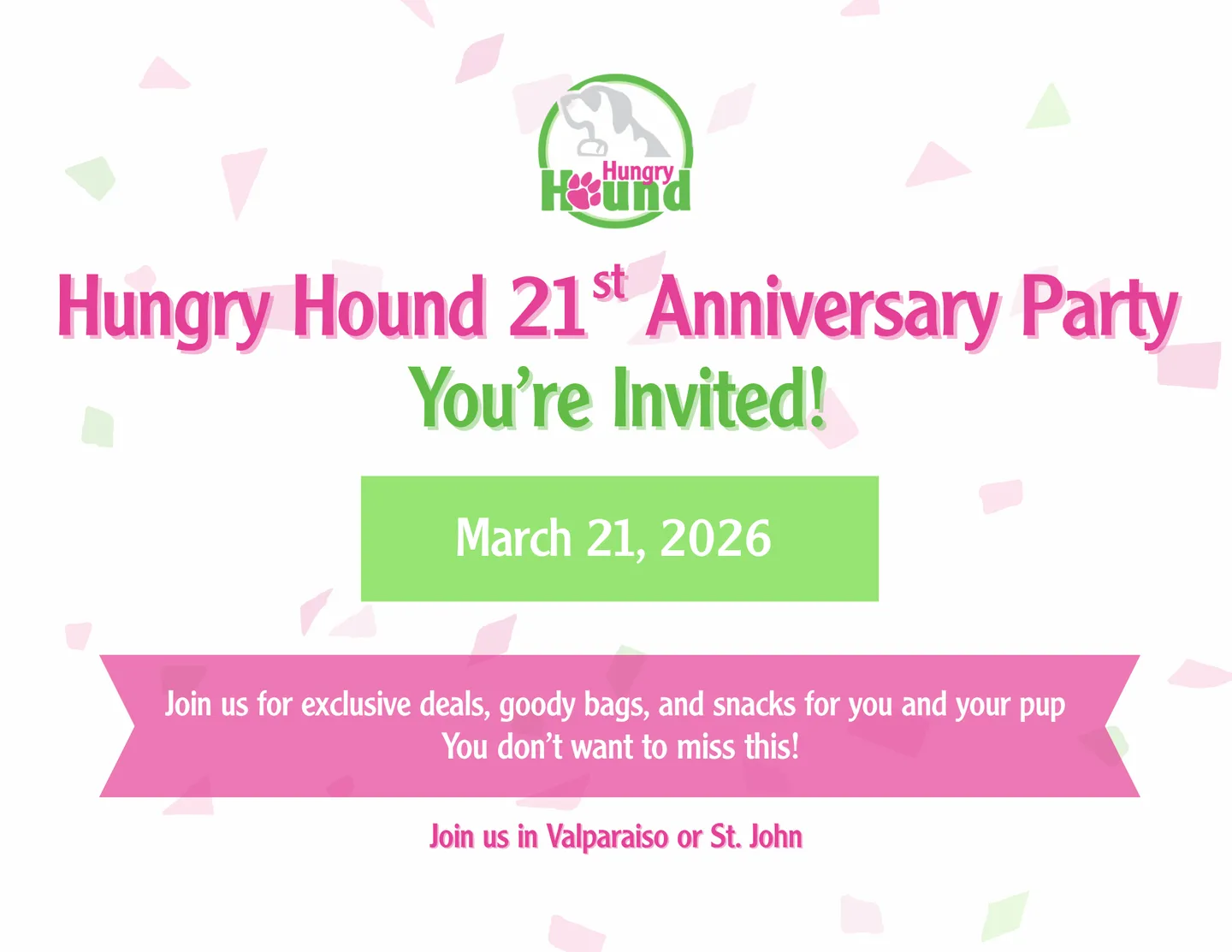 Image of Local Pet Event Hungry Hound 21st Anniversary Celebration Nearby
