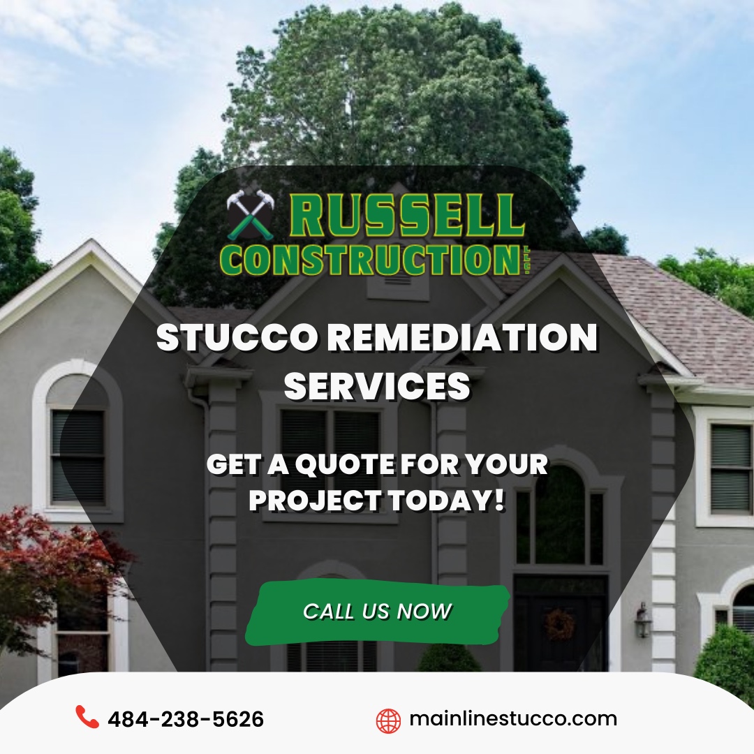 Restore and protect your home with Russell Construction Stucco Remediation’s professional stucco remediation services. Our team specializes in identifying and resolving stucco-related concerns, ensuring long-term durability and structural integrity. We take a comprehensive approach to remediation, providing customized solutions that improve both performance and appearance. With a focus on quality and precision, we deliver expert results that stand the test of time.