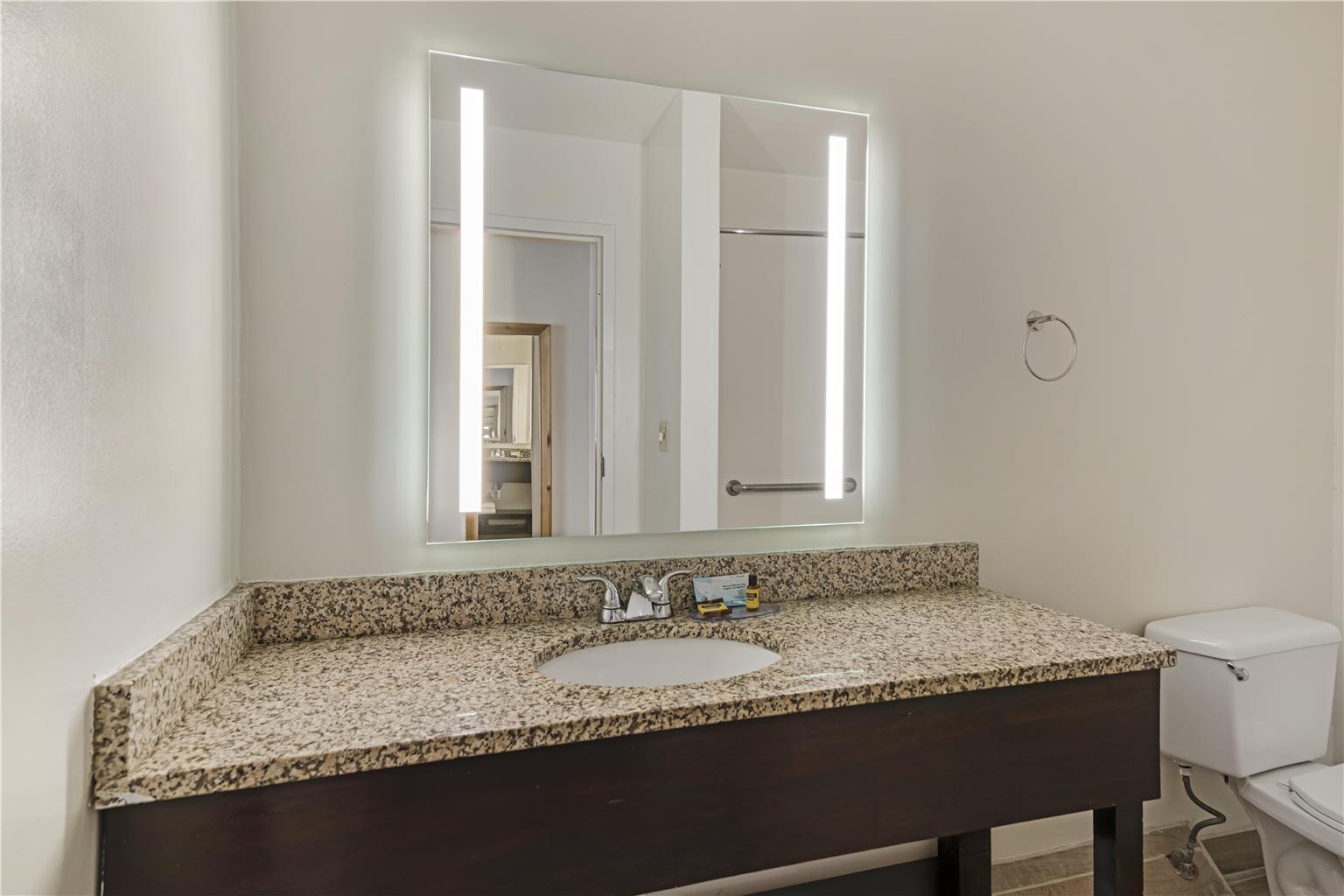 Two Queen Pet-Friendly Bathroom