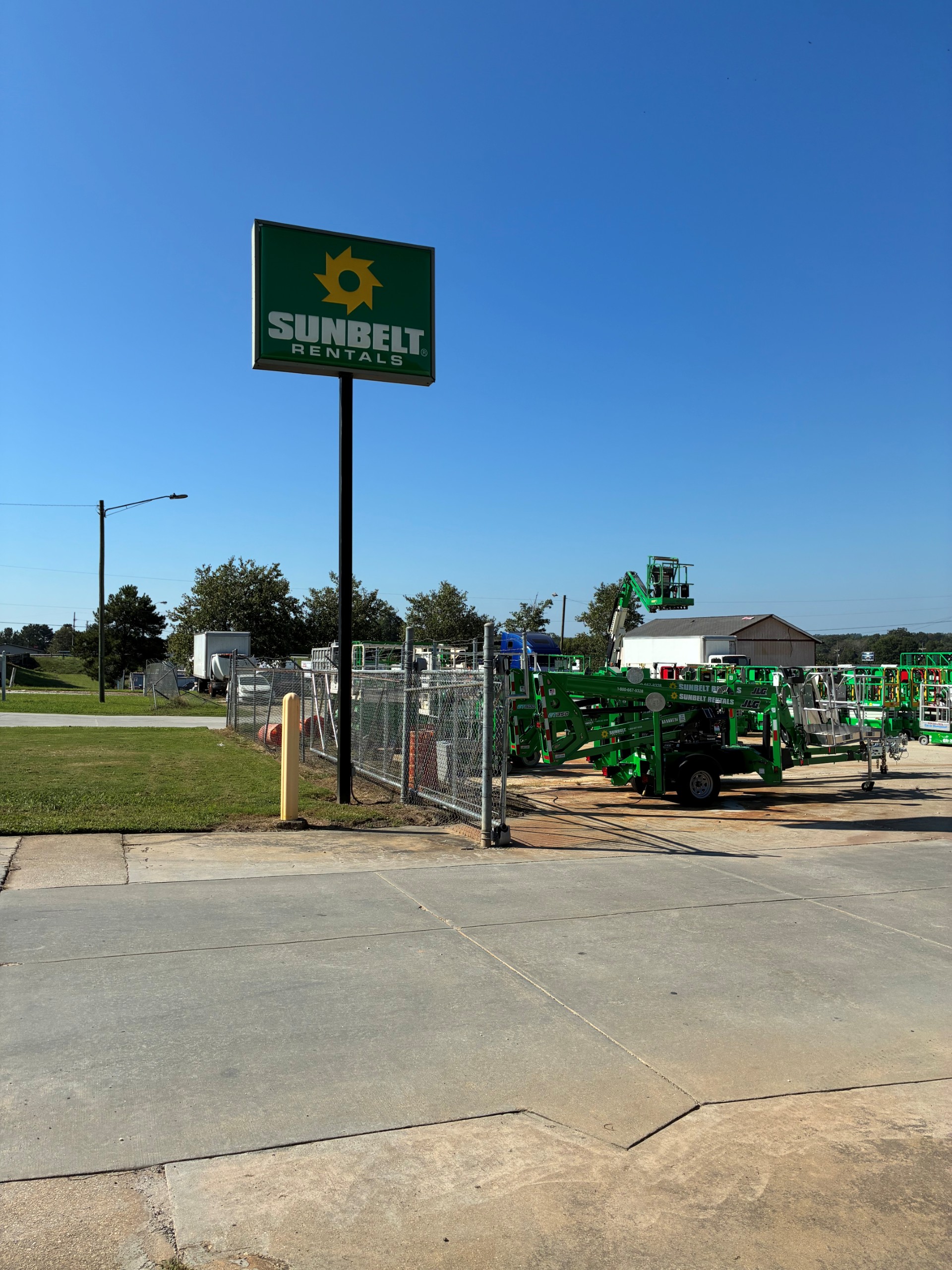Store parking lot entrance
