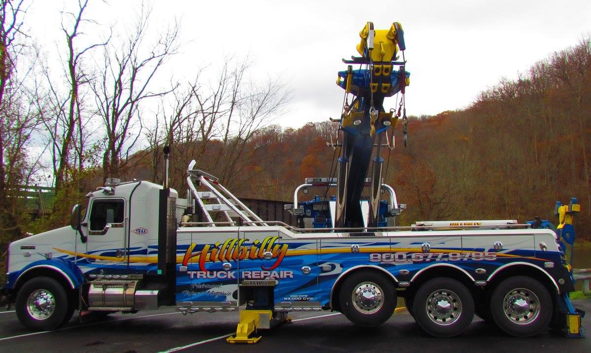 Hillbilly Truck Repair and Towing | (800) 677-8785 | Clarksburg | Commercial Truck Towing | Police Impounds | Private Property Impound (Non-Consensual Towing) | Wide Loads Transportation | Loadshifts | Compressors Movers | Excavators Movers | Bull Dozers Movers | Boom Lifts Movers | Auto Transports | Dually Towing | Flatbed Towing | School Bus Towing | Wrecker Towing | Box Truck Towing | Heavy Duty Towing | Light Duty Towing | Medium Duty Towing | 24 Hour Towing Service | Motorcycle Towing | Limousine Towing | Exotic Car Towing | Tire Service | Tire Changes | Mobile Mechanic | Long Distance Towing