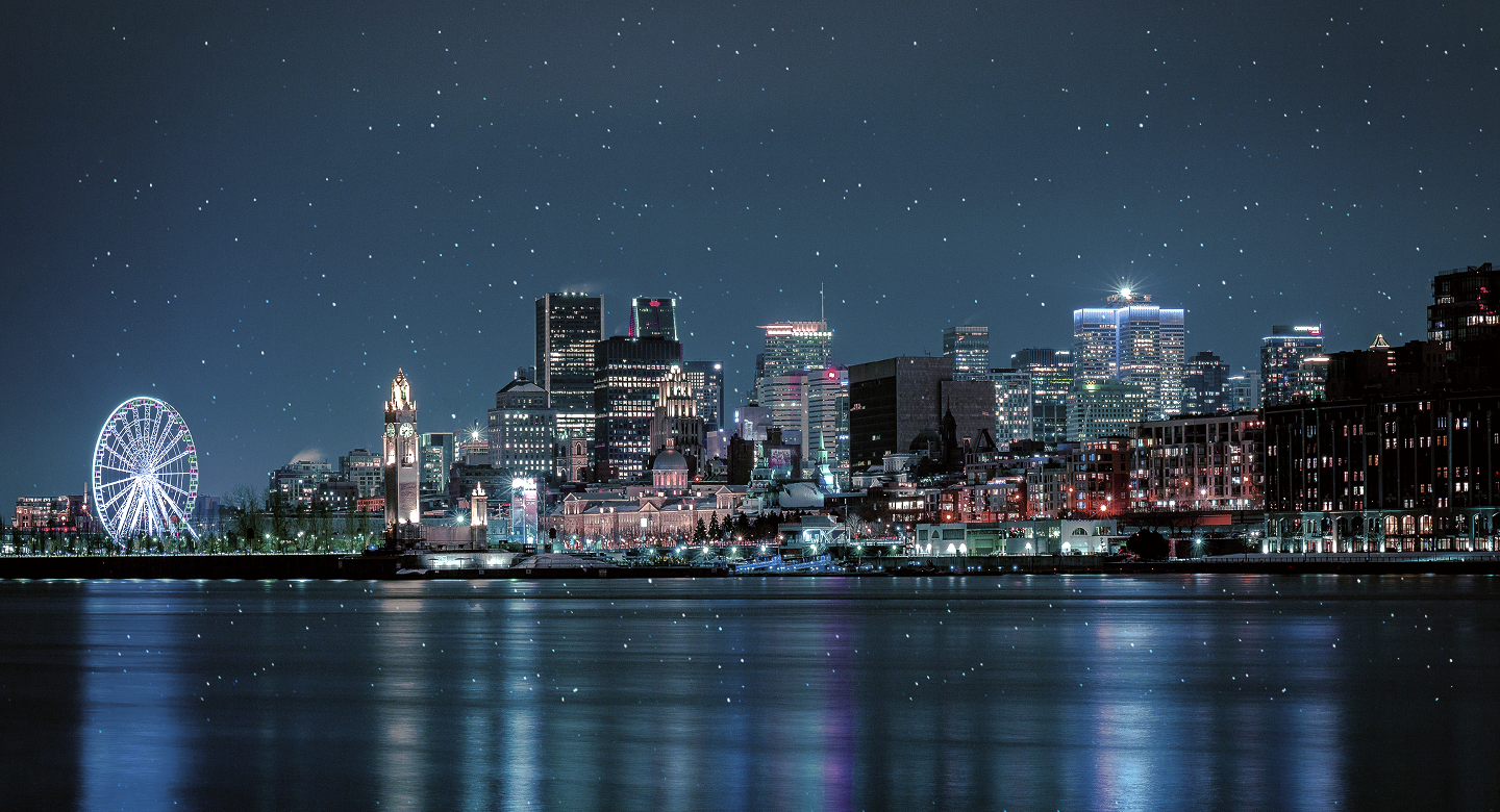 The Montreal skyline.