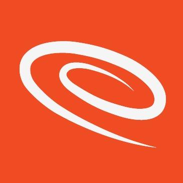Orange background with White Swoosh 