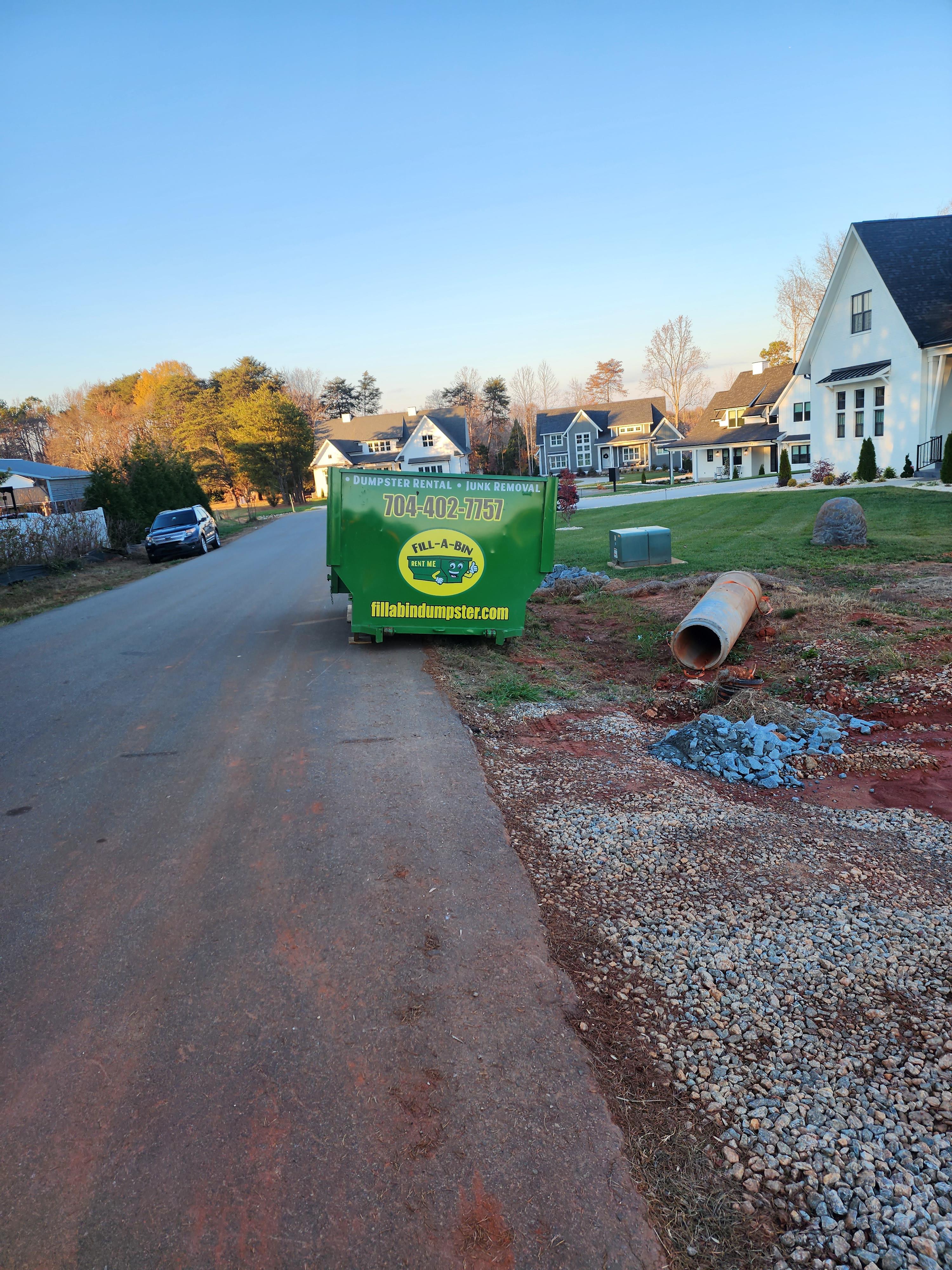 In Statesville, NC, our local dumpster removal services are the key to simplifying your waste management needs. We understand the importance of convenience and efficiency, which is why we offer timely and hassle-free dumpster removal right here in your community. Whether it's a home cleanout, construction project, or commercial debris removal, we've got the right-sized dumpster for your specific needs. Our experienced team is dedicated to serving Statesville residents and businesses, and we take pride in our commitment to responsible waste disposal. With competitive rates and a focus on customer satisfaction, we're your trusted local partner for prompt and reliable dumpster removal services. Choose us, and experience the ease and peace of mind that comes with a clutter-free space in Statesville, NC.