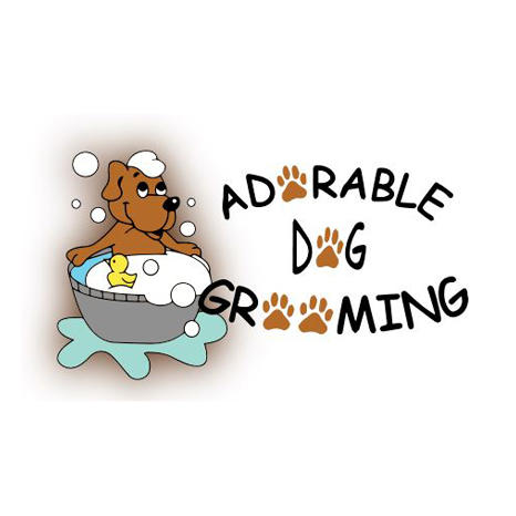 Adorable Dog Grooming Logo