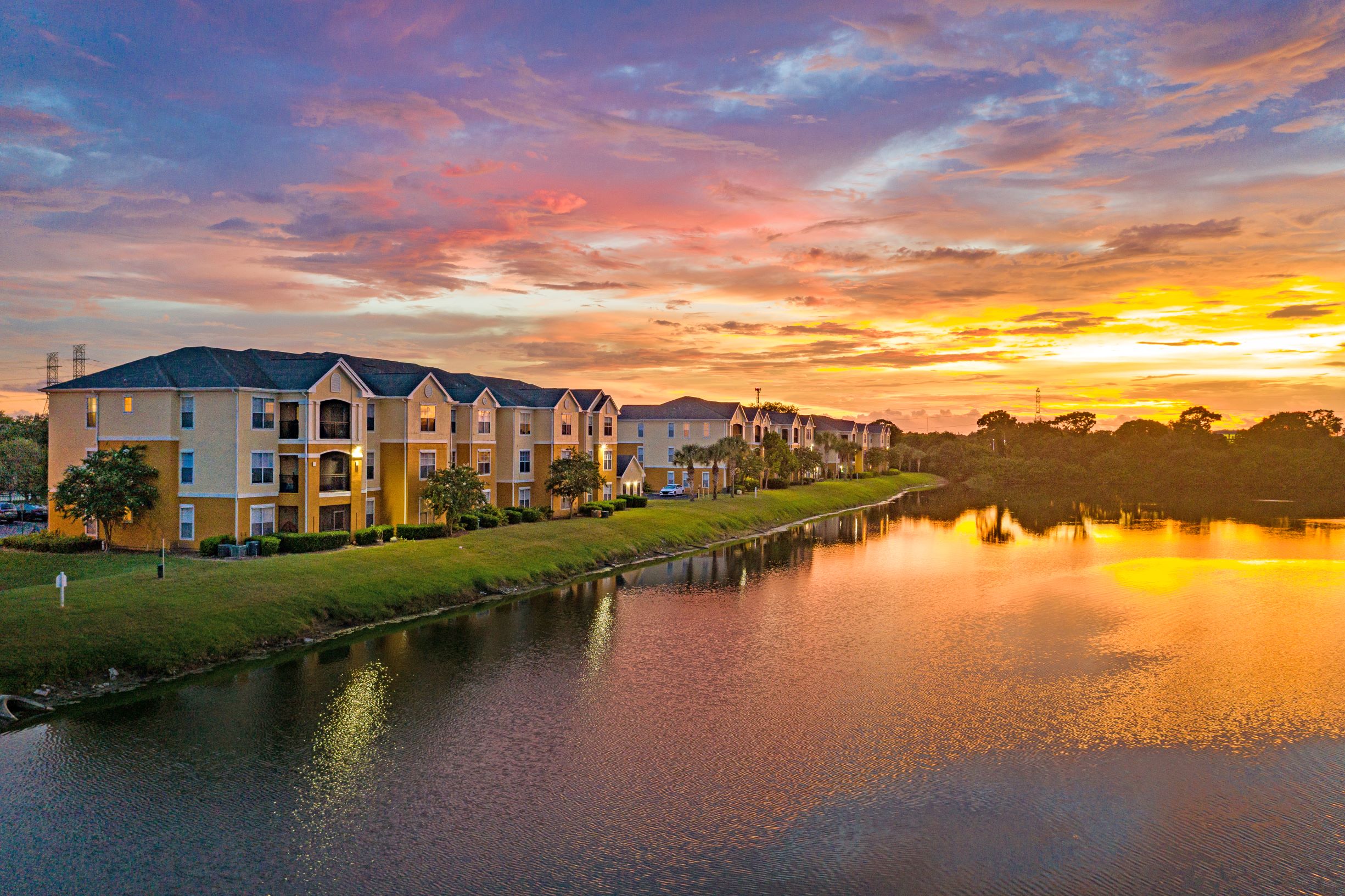 Beautiful views over our lake