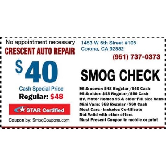 Crescent Auto Repair Smog Check Logo