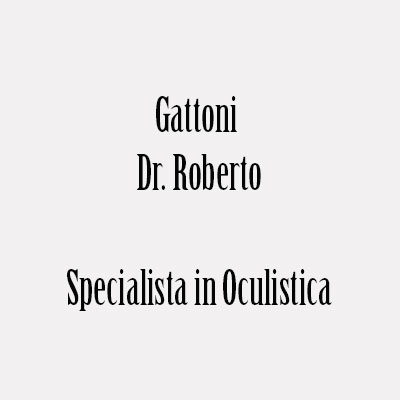 Gattoni Dr. Roberto - Specialista in Oculistica Logo