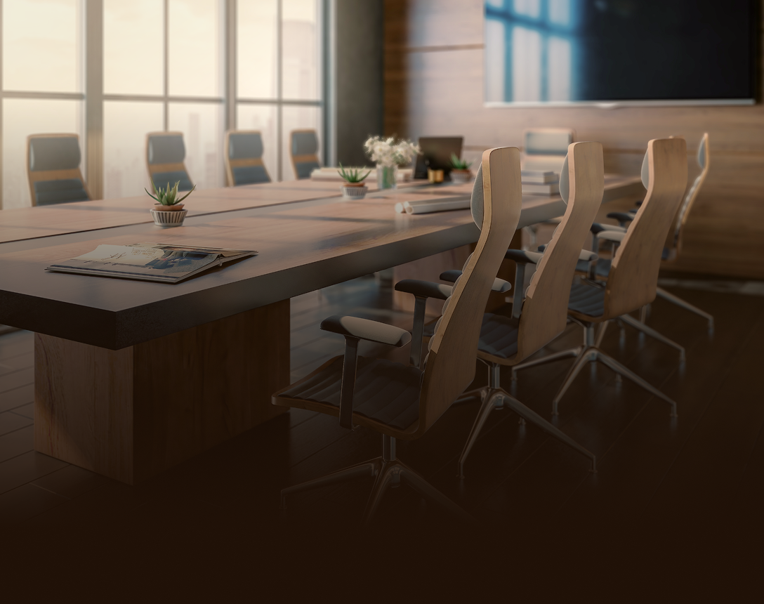 Beautiful boardroom table.