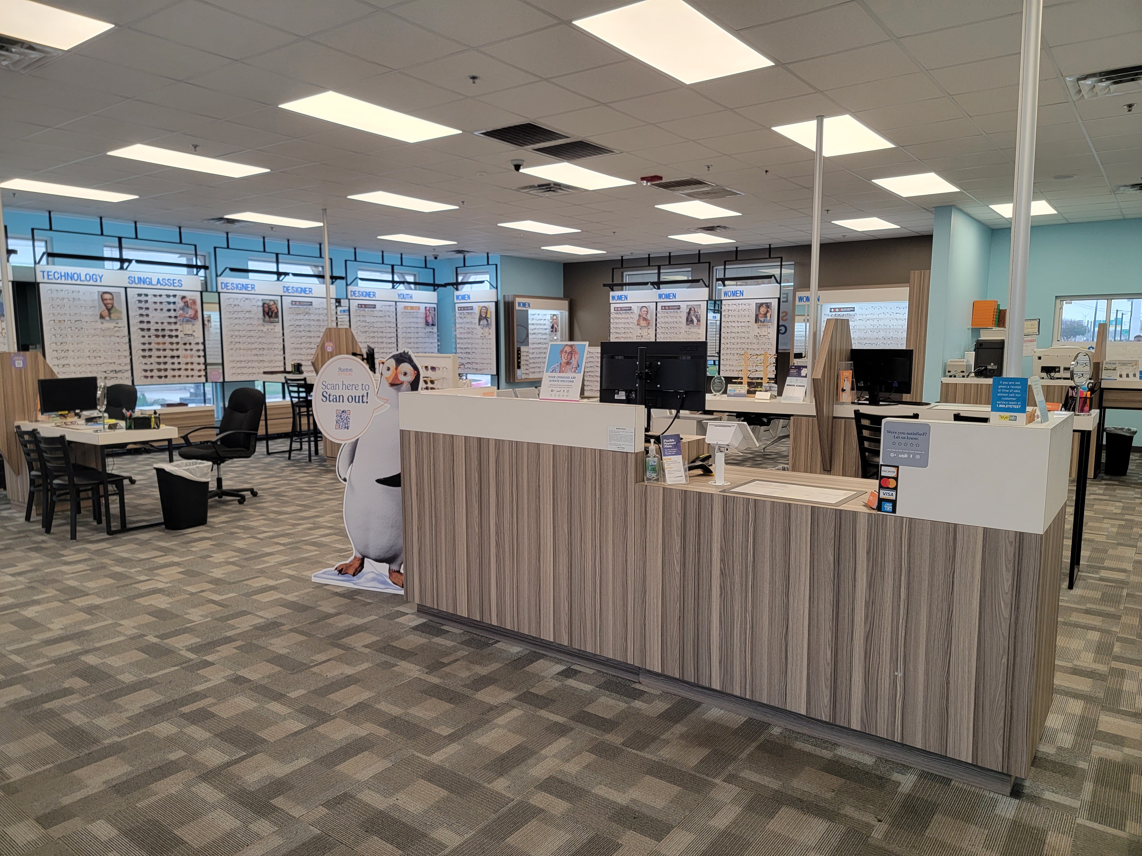 Store Interior at Stanton Optical Store Windcrest TX 78239