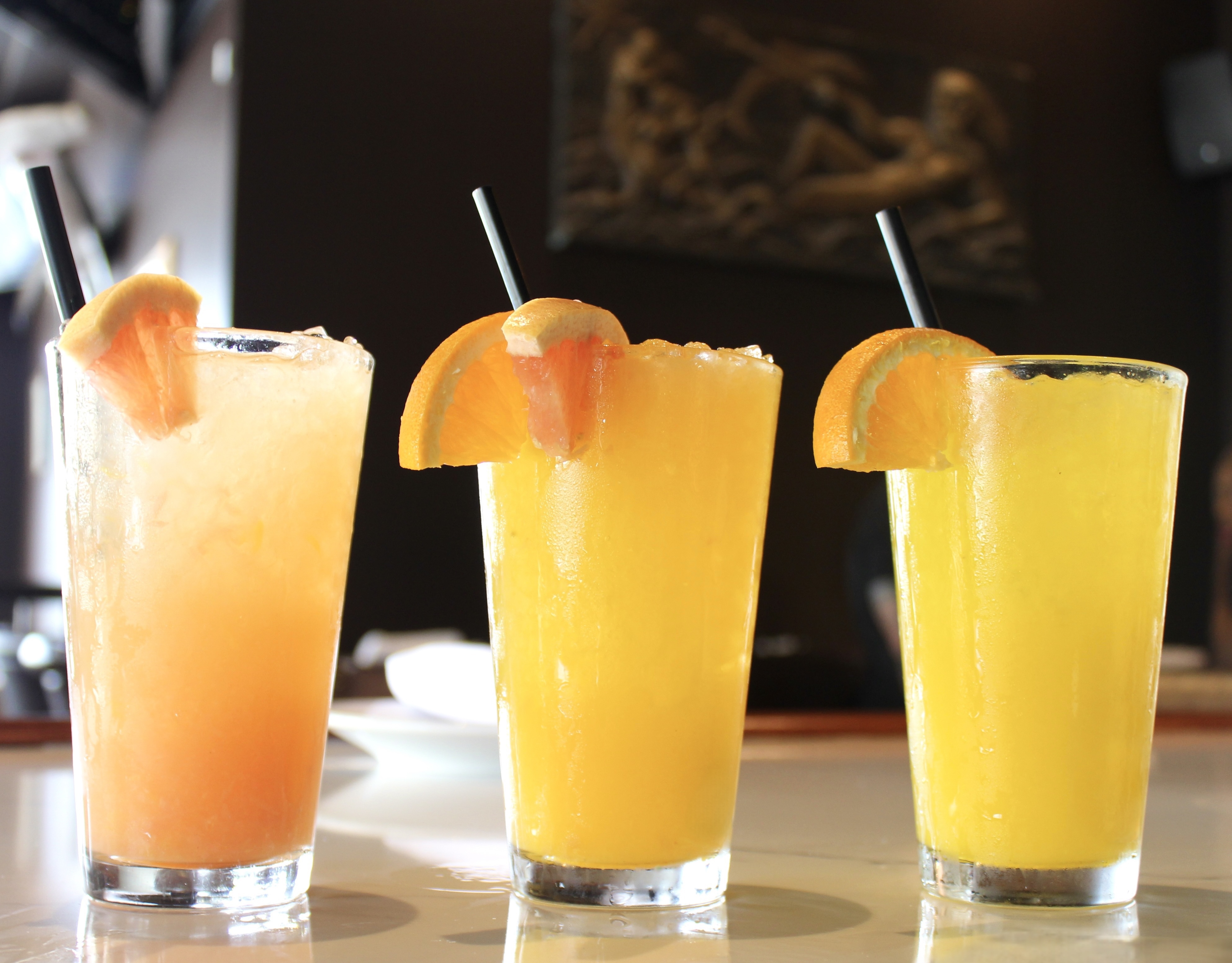 Mama's On The Half Shell's signature crushes - always made with fresh squeezed juice. Grapefruit Cru 