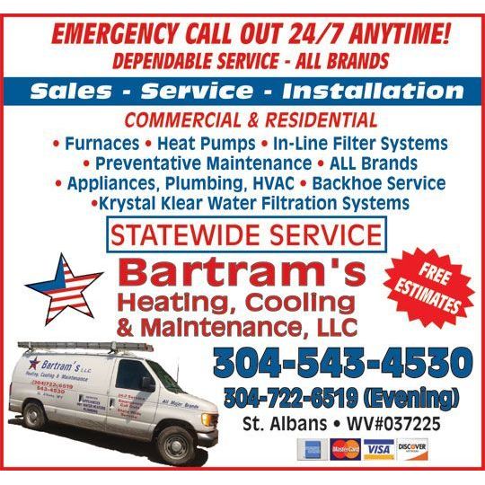 Bartram's Heating Cooling & Maintenance LLC