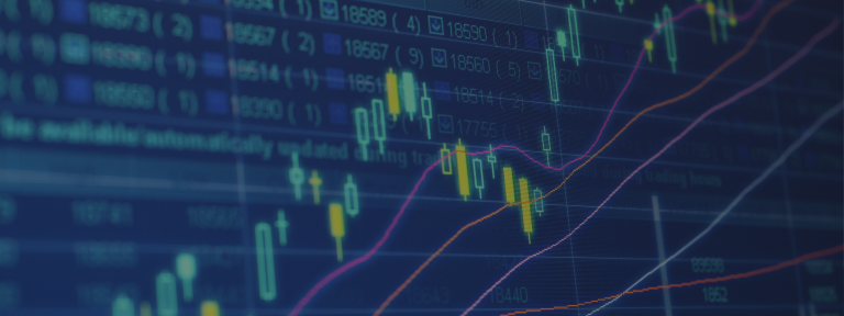 Multiple overlaid images of graphs, numbers, and spreadsheets.
