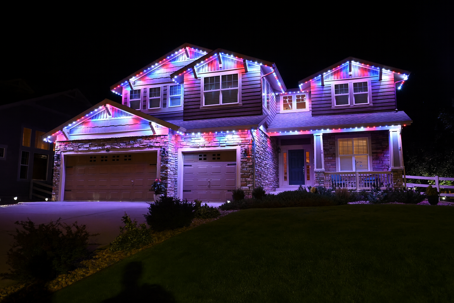 Shine Lighting with 4th Of July pattern