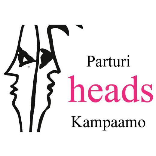 Parturi-kampaamo Heads Logo