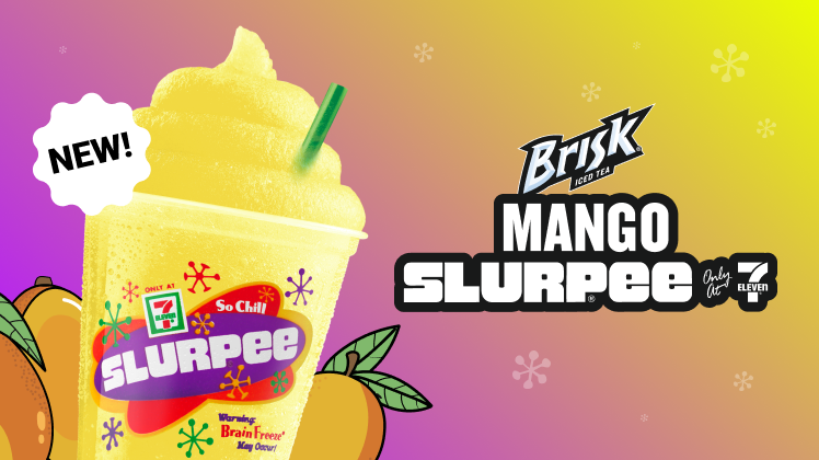 Bursting with sweet & fresh
mango flavour. 
Only at 7-Eleven 
Order Now