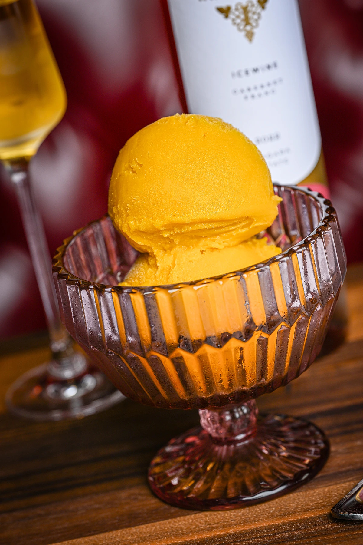 Orange ice cream