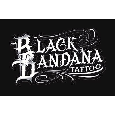 Black Bandana Tattoo Logo
